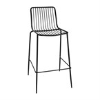 Tabourets hauts en fils d'acier Bolero (lot de 4)