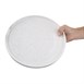 Assiettes plates rondes Olympia Cavolo blanc moucheté 270mm (lot de 4)