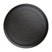 Assiettes plates rondes texturées Olympia Cavolo noires 270mm (lot de 4)