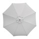 Parasol rond gris Bolero 3m