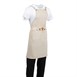 Tablier bavette en coton Southside gris