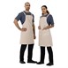 Tablier bavette en coton Southside gris