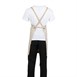 Tablier bavette en coton Southside gris