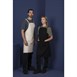 Tablier bavette en coton Southside gris