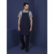Tablier bavette en coton Southside bleu marine