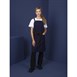 Tablier bavette en coton Southside bleu marine