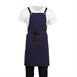 Tablier bavette en coton Southside bleu marine