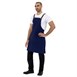 Tablier bavette en coton Southside bleu marine