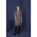 Tablier bavette en coton Southside gris délavé