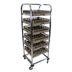 Chariot inox pour casier de lavage Craven