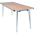 Table pliante effet hêtre Contour Gopak 1830mm