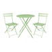 Chaises de terrasse pliantes en acier Bolero vert clair (Lot de 2)
