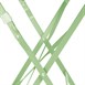Table de terrasse carrée pliante en acier Bolero vert clair 600 mm