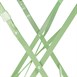 Table de terrasse carrée pliante en acier Bolero vert clair 595 mm