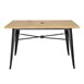 Table d'extérieur en aluminium et bois Bolero Complete 120x76 cm bois clair