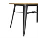 Table d'extérieur en aluminium et bois Bolero Complete 120x76 cm bois clair