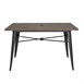 Table d'extérieur en aluminium et bois Bolero Complete 120x76 cm bois noir