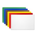 Lot de 7 planches à découper basse densité Hygiplas 455x305x20mm (sans support ni poster)