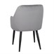 Chaises en velours Bolero Lia grises (lot de 2)