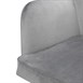 Chaises en velours Bolero Lia grises (lot de 2)