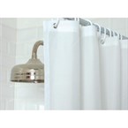 Rideau de douche uni Mitre Essentials blanc