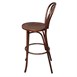 Tabouret haut bistro en bois courbé Fameg noyer