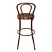 Tabouret haut bistro en bois courbé Fameg noyer