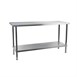 Table centrale en inox Holmes sans dosseret 700(P)mm