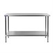 Table centrale en inox Holmes sans dosseret 700(P)mm