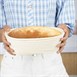 Panier de fermentation ovale en rotin Vogue 250x150x80mm