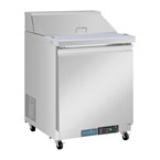 Comptoir de préparation réfrigéré positif 1 porte Polar Série U 154L
