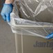 Sacs poubelle recyclés transparents Jantex utilisation intensive 18kg 120L (lot de 100)