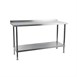 Table murale en acier inoxydable Holmes avec dosseret 600(P)mm