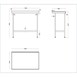 Table murale en acier inoxydable Holmes avec dosseret 600(P)mm