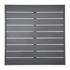 Plateau de table carré en aluminium Bolero gris foncé 700 mm