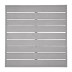Plateau de table carré en aluminium Bolero gris clair 700 mm