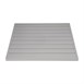 Plateau de table carré en aluminium Bolero gris clair 700 mm