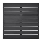 Plateau de table carré en aluminium Bolero noir 700 mm