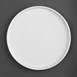 Assiettes plates rondes Olympia Whiteware 268mm (lot de 4)