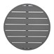 Plateau de table rond en aluminium Bolero gris foncé 580 mm