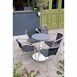 Plateau de table rond en aluminium Bolero gris foncé 580 mm