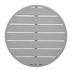 Plateau de table rond en aluminium Bolero gris clair 580 mm