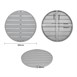 Plateau de table rond en aluminium Bolero gris clair 580 mm