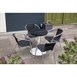 Plateau de table rond en aluminium Bolero noir 580 mm