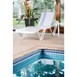 Bains de soleil en polypropylène blancs Resol (lot de 4)