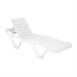 Bains de soleil en polypropylène blancs Resol (lot de 4)