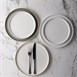 Assiettes avec rebord Churchill Chefs blanches 260mm (lot de 6)