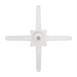 Pied de table en fonte Bolero blanc