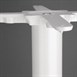 Pied de table en fonte Bolero blanc