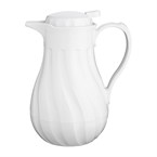 Pichet isotherme torsadé Olympia blanc 1,2 L